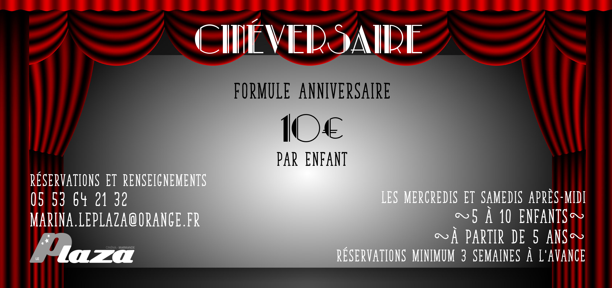 Cinema Le Plaza Marmande » Cinéversaire Venez fêter votre anniversaire au cinéma Cinema Le Plaza Marmande » Cinéversaire Venez fêter votre anniversaire au cinéma